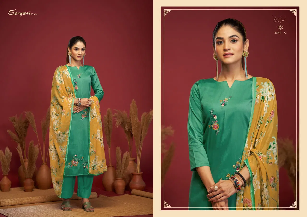 Sargam by Rajvi Designer Salwar Suit Wholesale Shop In Surat
